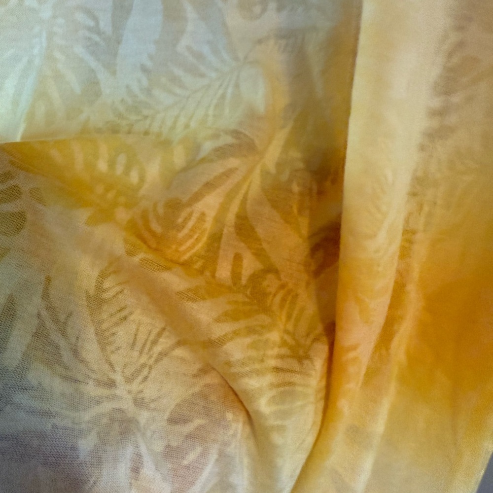 NWT George Yellow Tropical Leaf Print Sleeveless Maxi Dress - Picture 13 of 15